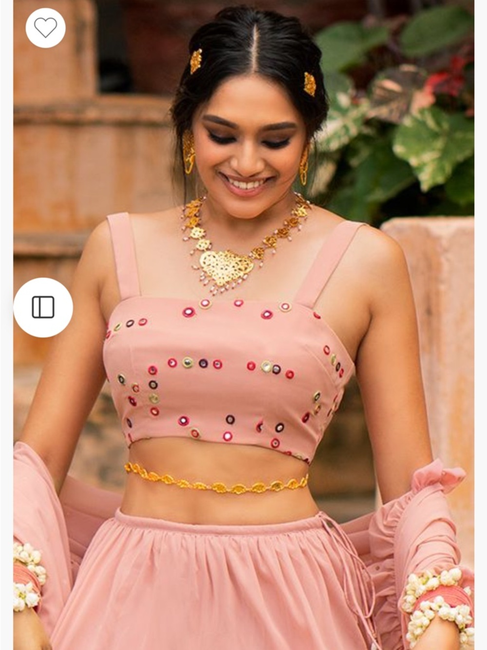 Payal Singhal Pink Blouse Indya NWT